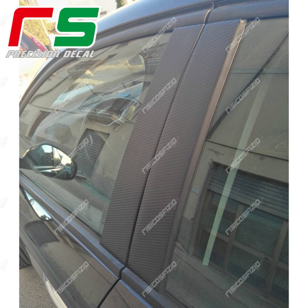adesivi Alfa Romeo 159 carbonlook montanti portiere Decal - immagine 8