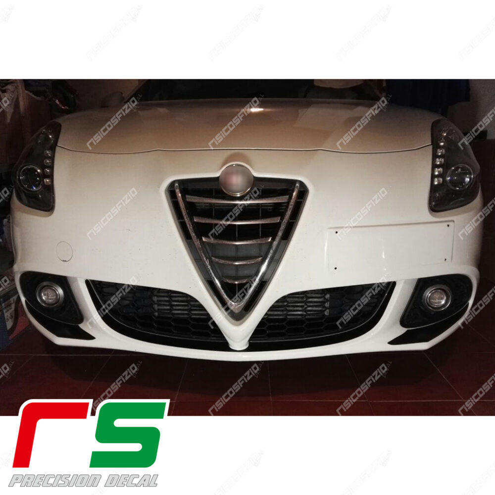 adesivi Alfa Romeo Giulietta carbonlook Decal inserti paraurti anteriore