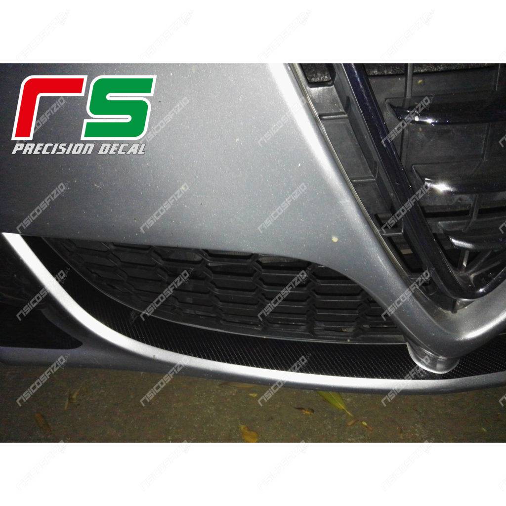 stickers Alfa Romeo Giulietta carbonlook Decal front bumper inserts - Image 3