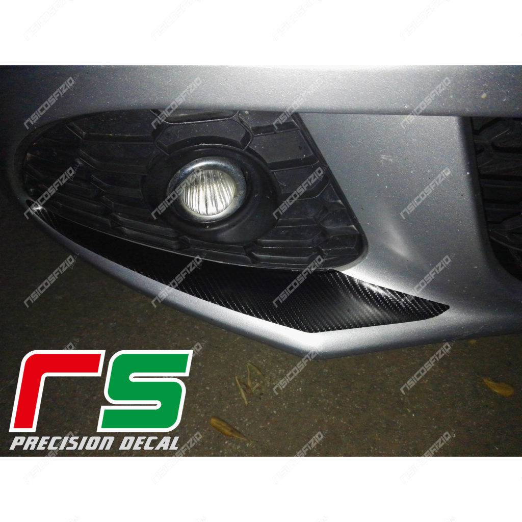 stickers Alfa Romeo Giulietta carbonlook Decal front bumper inserts - Image 2