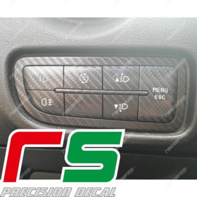 adesivi Alfa Romeo Mito carbonlook Decal tastierino menu start stop