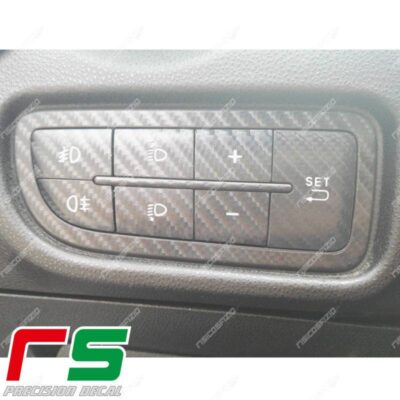 adhésifs Alfa Romeo Mito 2014 stickers look carbone clavier menu