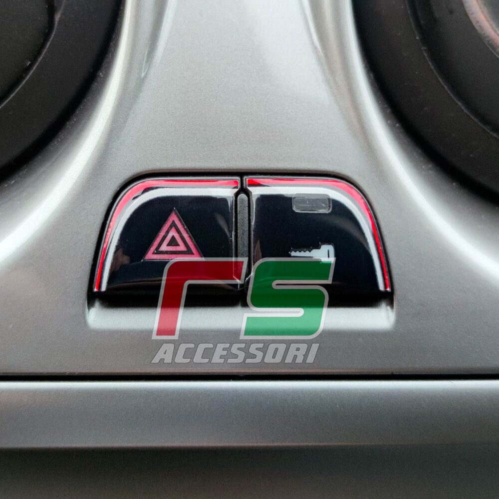 alfa romeo mito AUFKLEBER Resinated Decal Sticker Gefahrenverschluss 4 Pfeile 