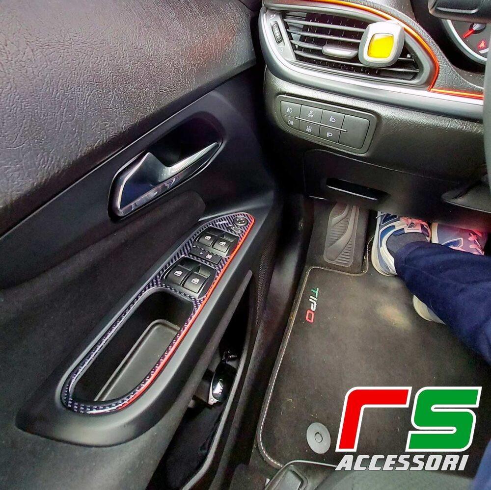 fiat tipo adesivi resinati pulsantiera alzacristalli tuning - immagine 3