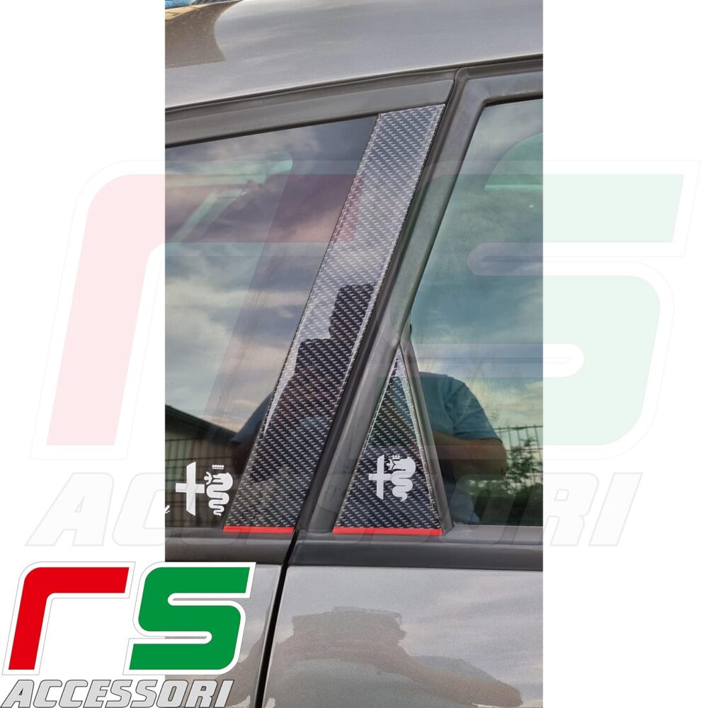 alfa romeo 159 sportwagon 1 serie ADESIVI resinati kit montanti - immagine 2