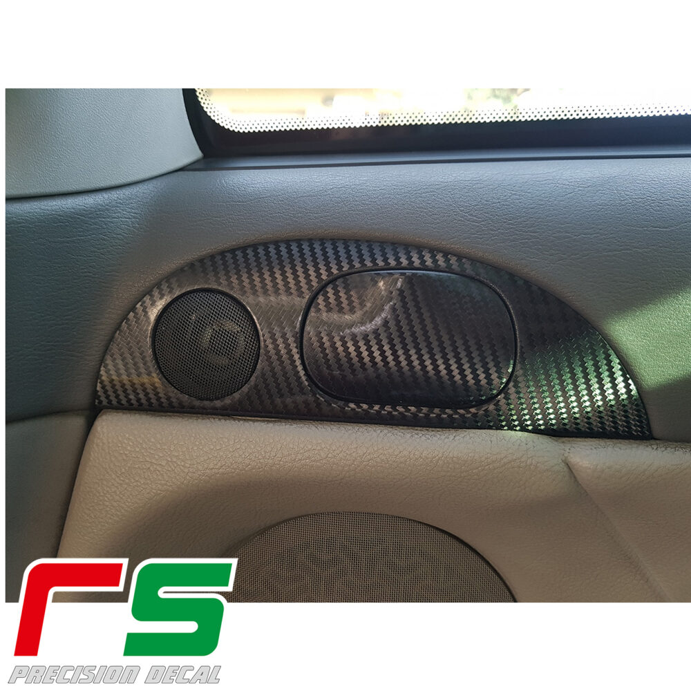 adesivi Alfa Romeo 147 GT carbonlook modanatura tweeter Decal - immagine 2