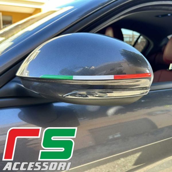 Alfa Romeo resin stickers for mirrors and gear shift Giulia Stelvio Tonale
