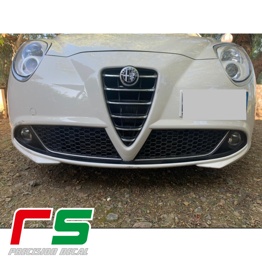 Alfa Romeo Mito Decal paraurti baffi fendinebbia carbonlook tuning - immagine 8