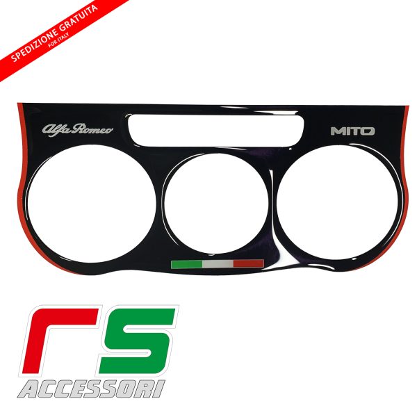 Alfa Romeo Mito STICKERS resinated manual air conditioner black