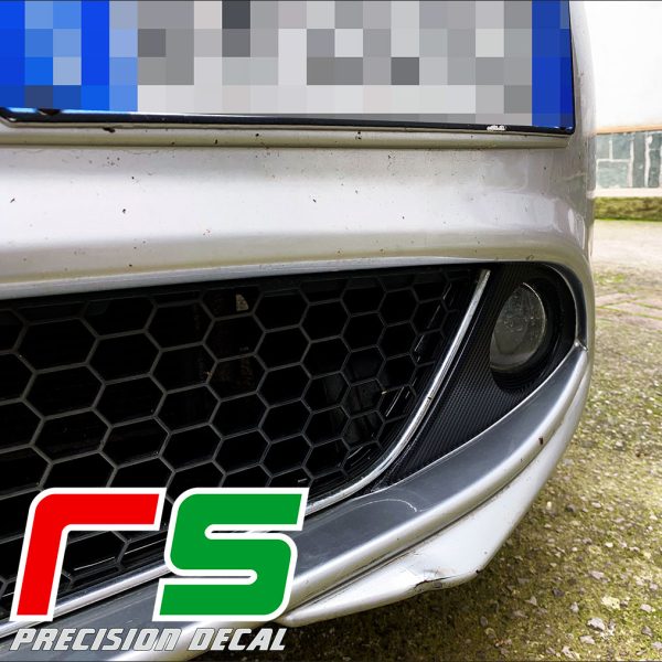 Alfa Romeo Mito Decal inserts de pare-chocs carbonlook accordant bocanegra en vinyle semblable au carbone le kit comprend 4 décalcomanies dédiées à l’embellissement et à l’agressivité des feux de brouillard facile à appliquer avec instructions jointes