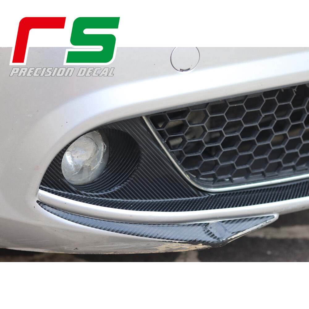 Alfa Romeo Mito Decal paraurti baffi fendinebbia carbonlook tuning - immagine 4