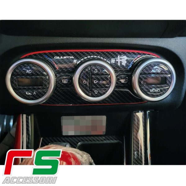 Alfa Giulietta ADESIVI resinati climatizzatore bizona carbonlook
