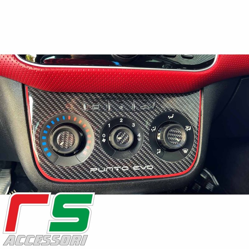 Fiat Punto Evo ADESIVI resinati climatizzatore manuale carbonlook