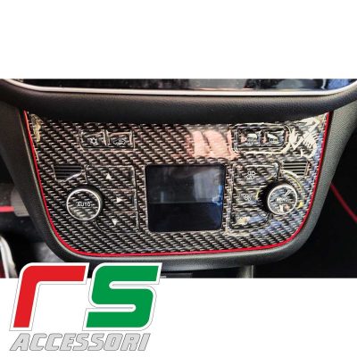 Fiat Punto evo ADESIVI resinati climatizzatore bizona carbonlook 