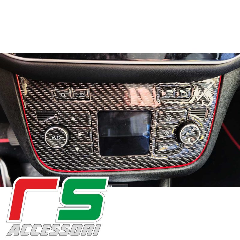Fiat Punto evo ADESIVI resinati climatizzatore bizona carbonlook