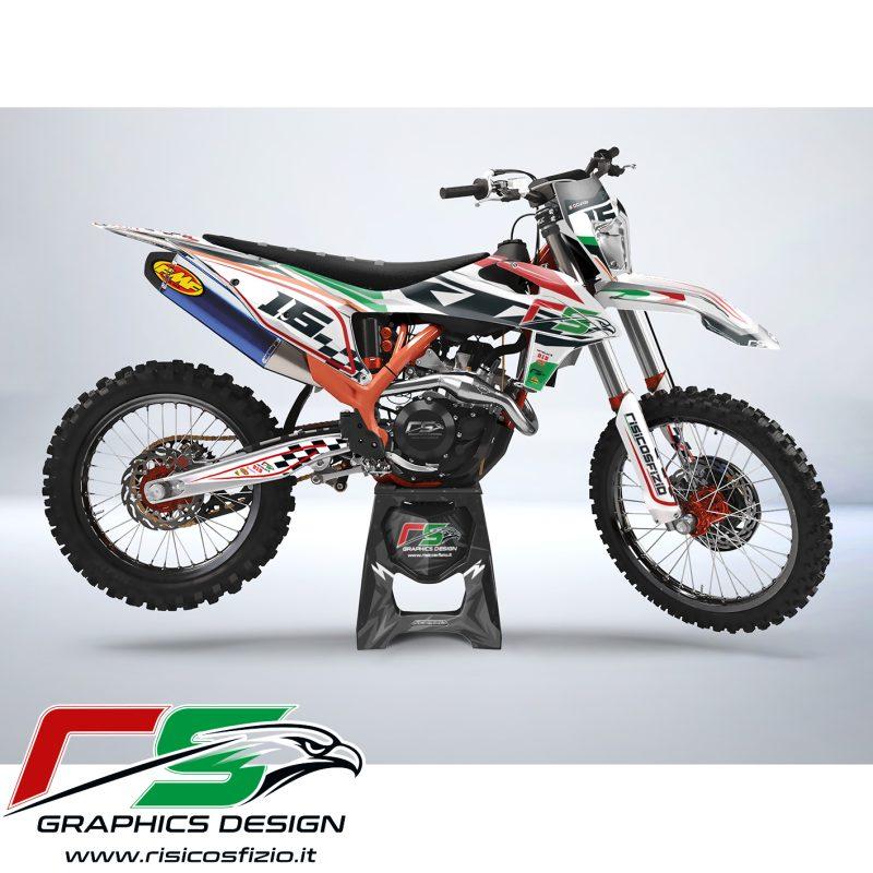 GrafichGrafiche personalizzate KTM EXC EXC-F XC-W RC versione grafica RS