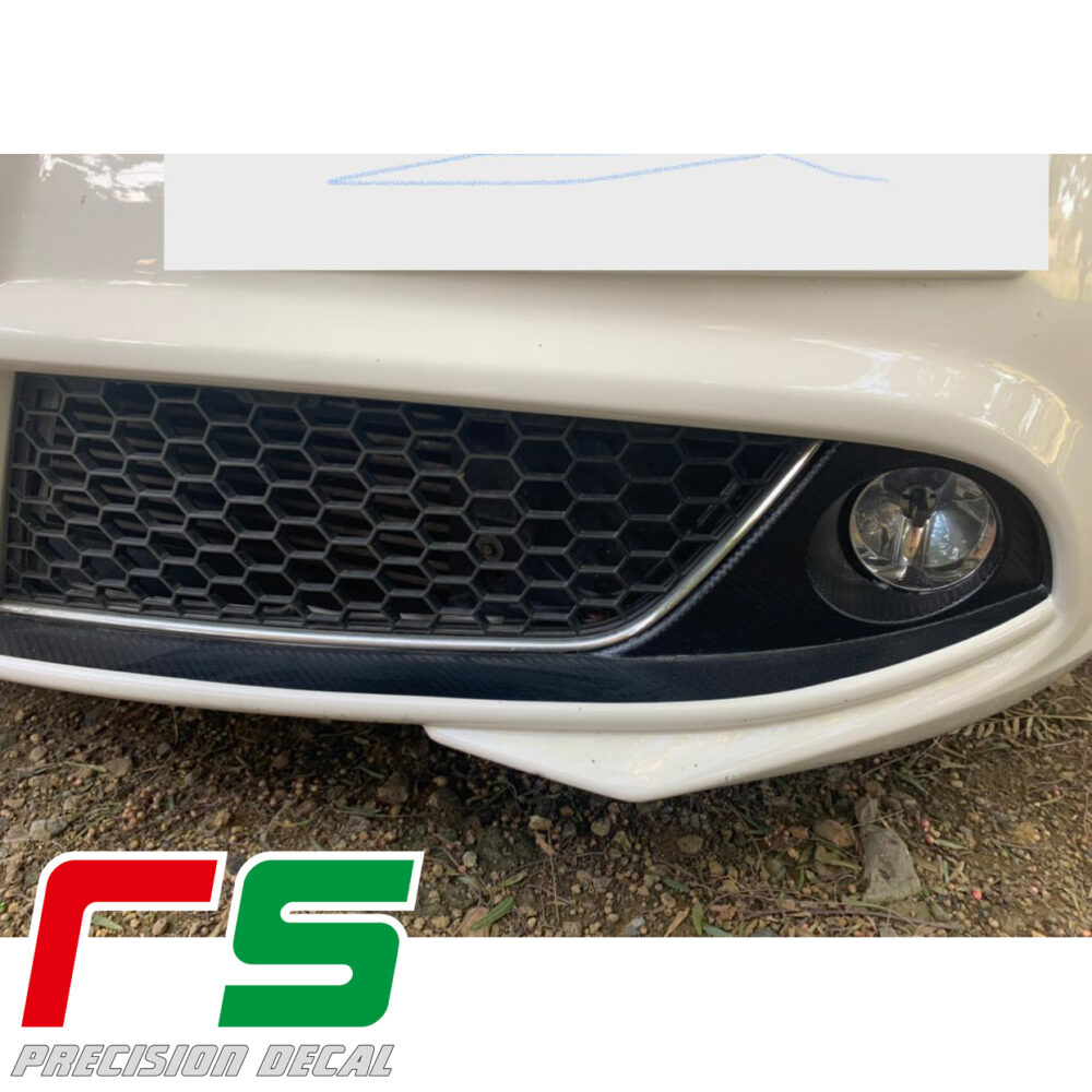 Alfa Romeo Mito Decal paraurti baffi fendinebbia carbonlook tuning - immagine 7