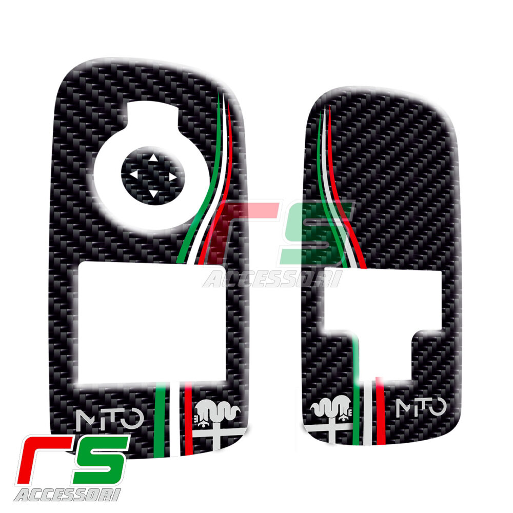Alfa Romeo Mito ADHESIVES Kunstharz-Fensterheberaufkleber  – Bild 8