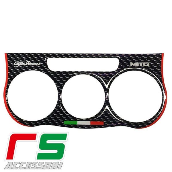 Alfa Mito ADESIVI resinati climatizzatore manuale carbonlook