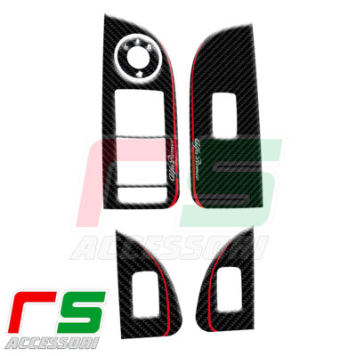 Alfa Romeo Giulia RESIN stickers for window regulators 