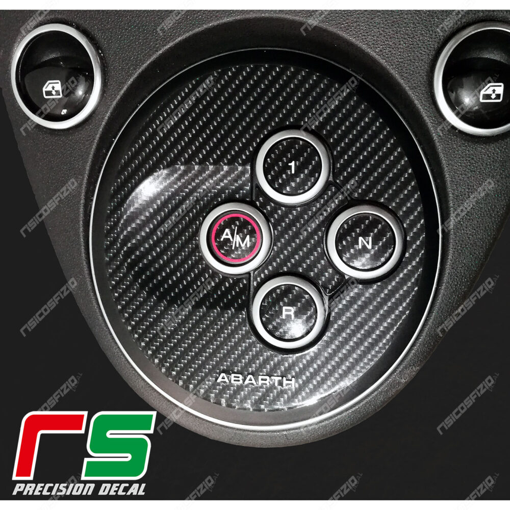 500 595 695 abarth ADHESIVES carbon-look cover MTA change