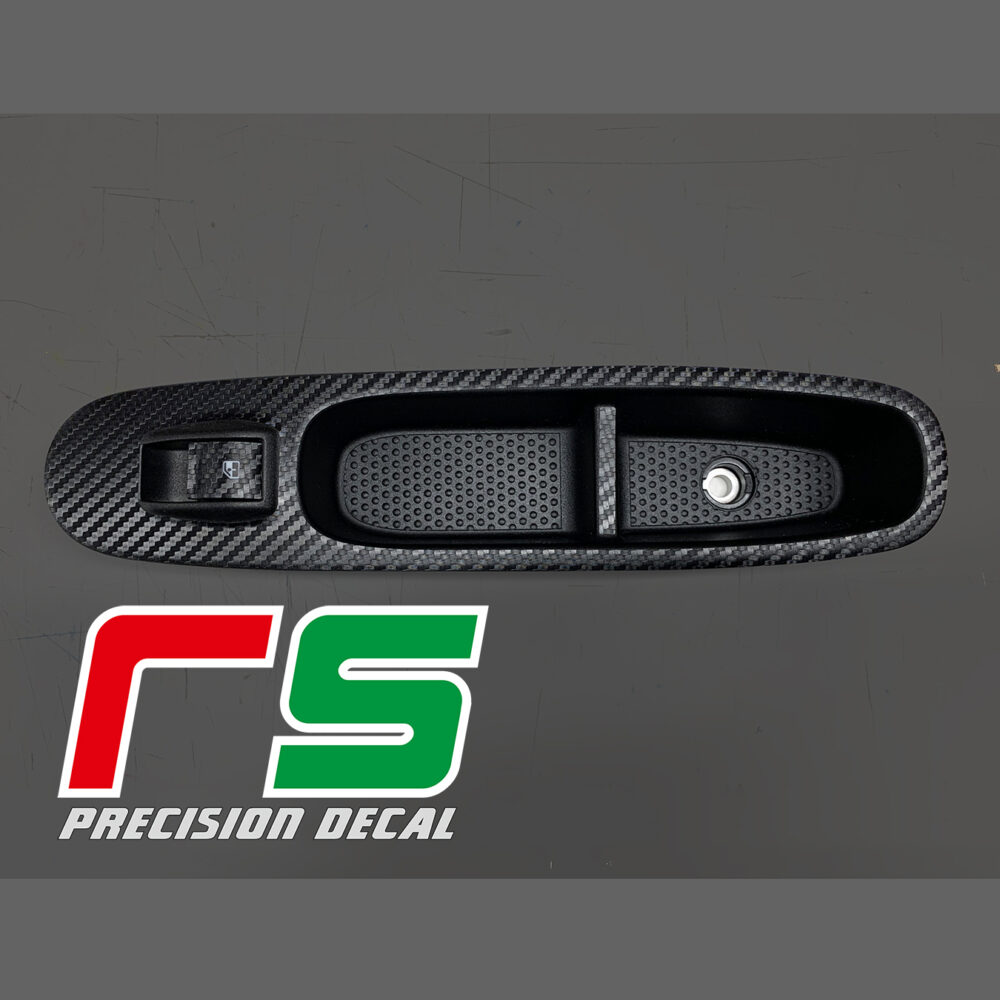 adesivi Fiat Punto Evo Decal carbonlook pulsantiere alzacristalli tuning - immagine 3