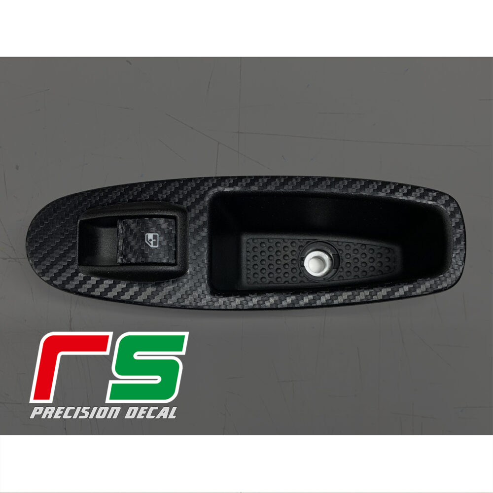adesivi Fiat Punto Evo Decal carbonlook pulsantiere alzacristalli tuning - immagine 5
