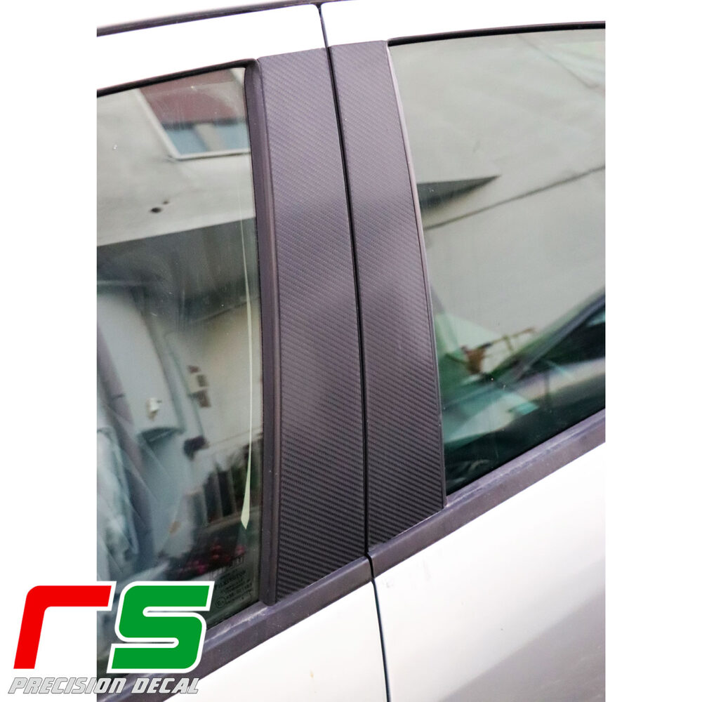 Carbonlook stickers Fiat Grande Punto 5 doors door pillars