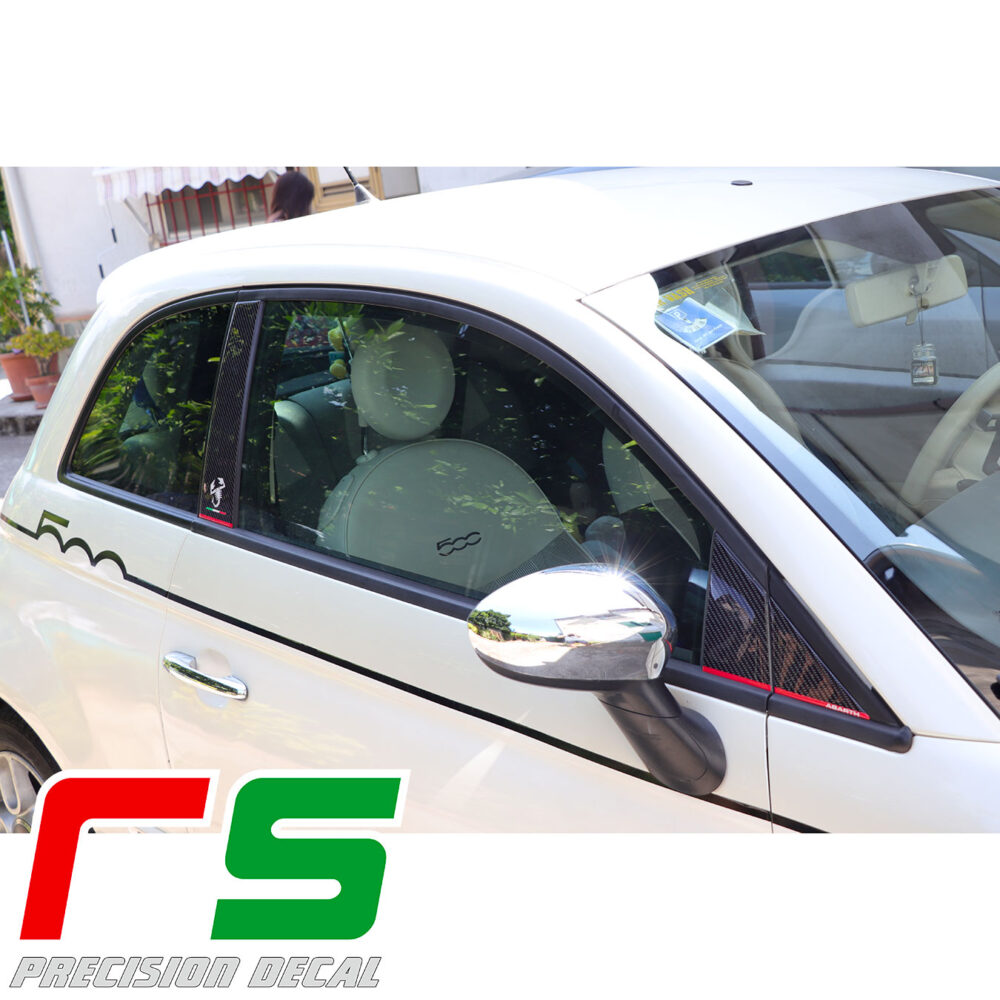 Fiat Abarth 500 595 565 STICKERS resin coated uprights - Image 4
