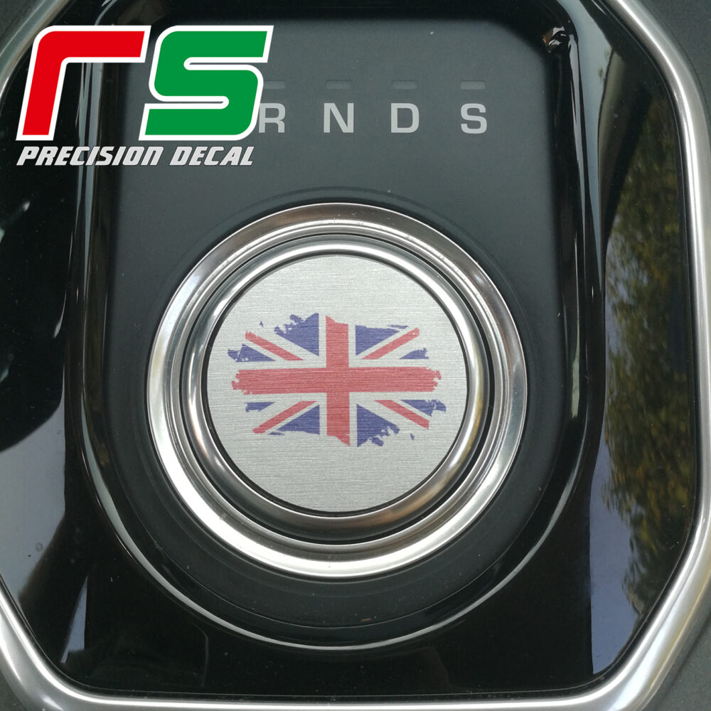 range rover evoque ADESIVI simil alluminio decal selettore cambio sticker - immagine 3