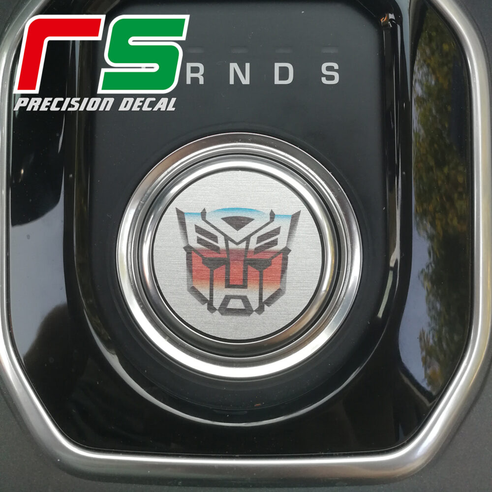 range rover evoque ADESIVI simil alluminio decal selettore cambio sticker - immagine 4