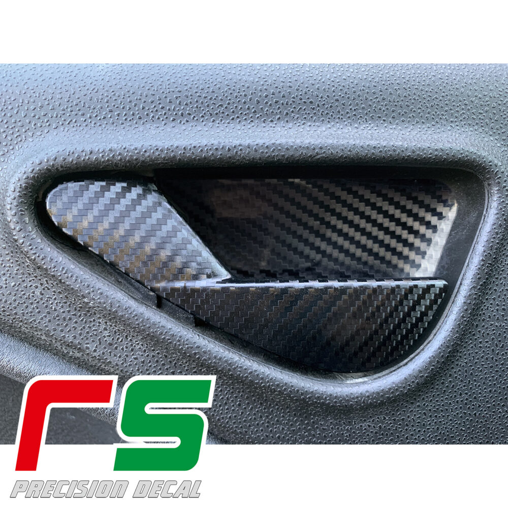 Alfa Romeo Mito adesivi sticker decal leve maniglia tuning carbonlook - immagine 3