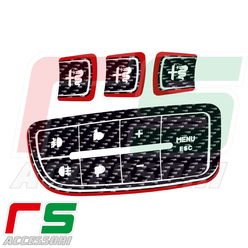 alfa romeo mito résine STICKERS sticker autocollant gauche clavier  – Image 2