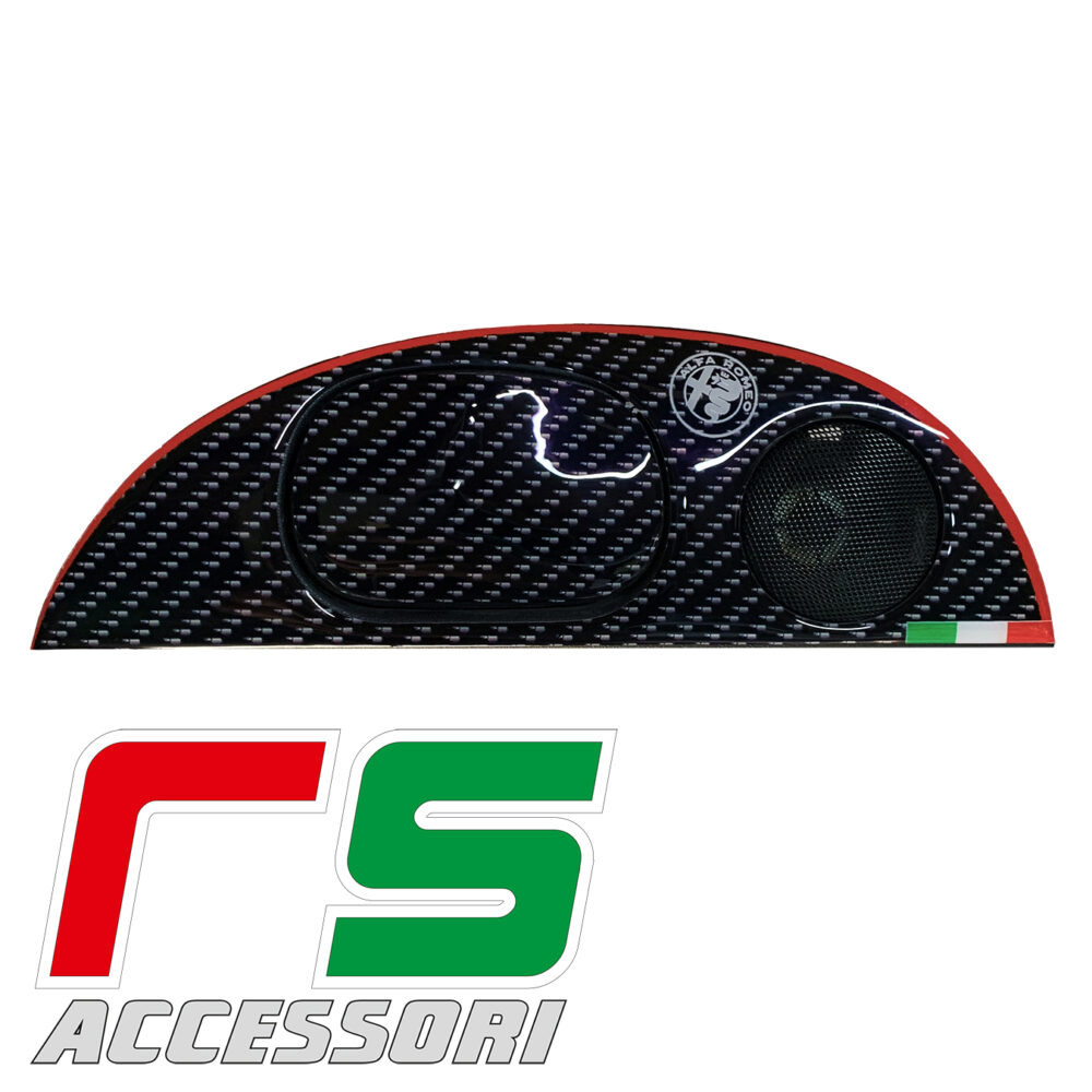 alfa romeo 147 GT autocollants en résine cadres de tweeter arrière – Image 3