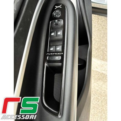 Jeep Avenger adesivi resinati pulsantiere alzacristalli Decal