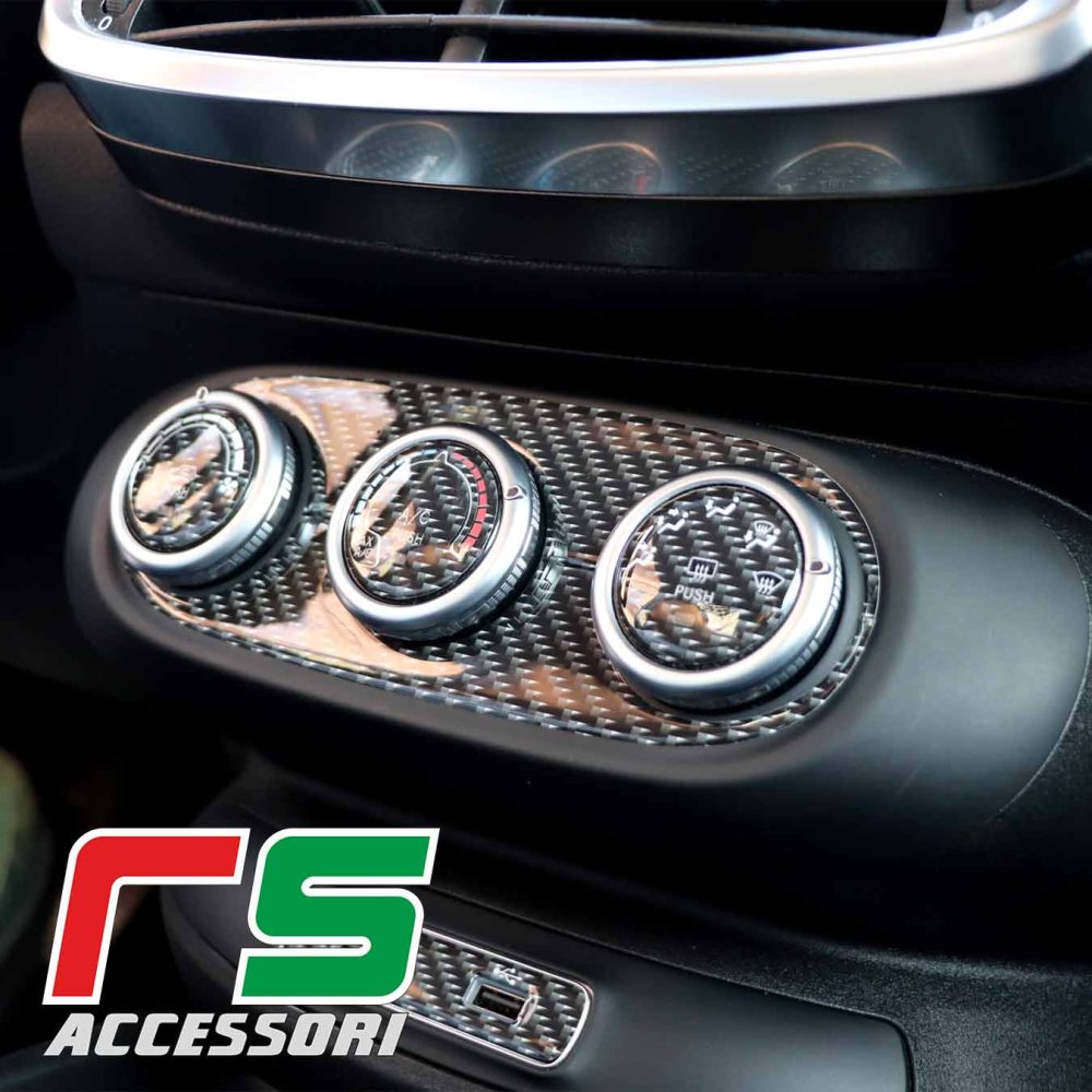Fiat 500x ADESIVI resinati climatizzatore manuale carbonlook