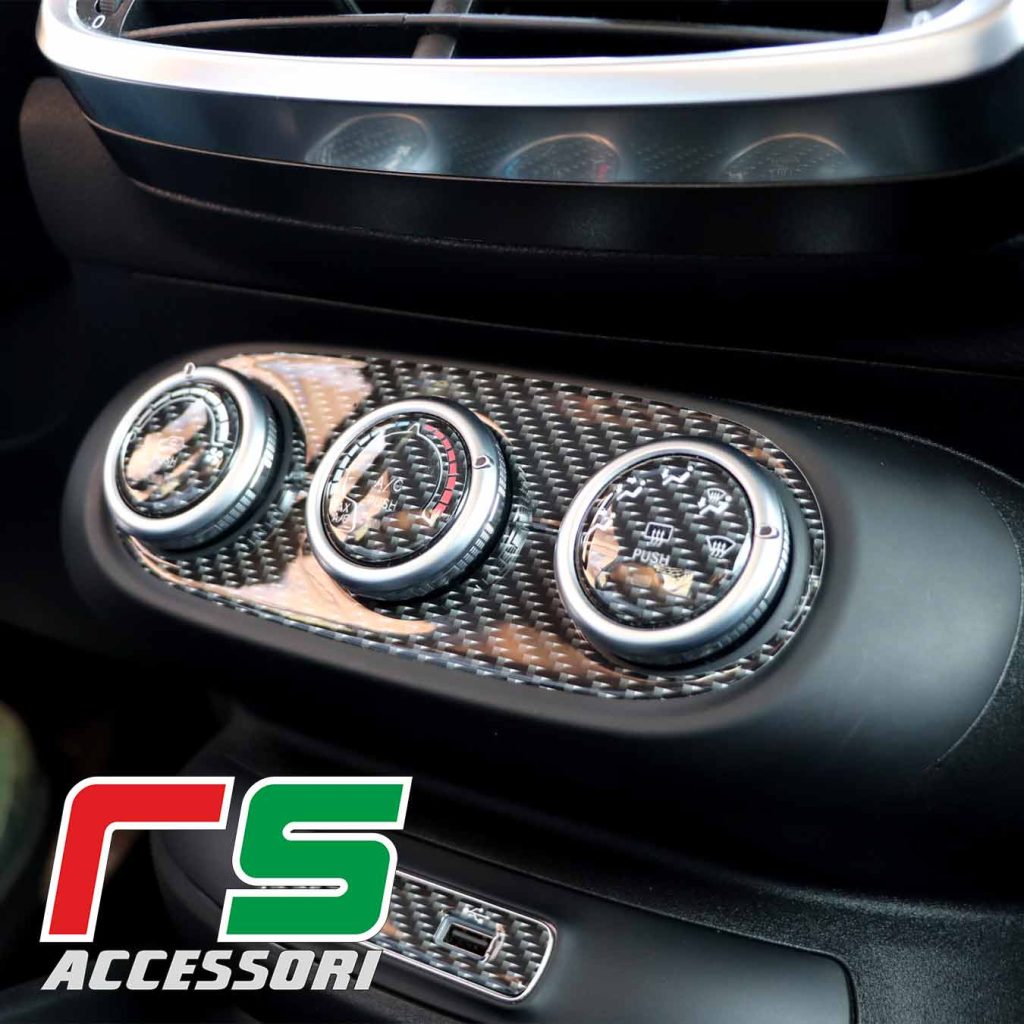 Fiat 500x ADESIVI resinati climatizzatore manuale carbonlook
