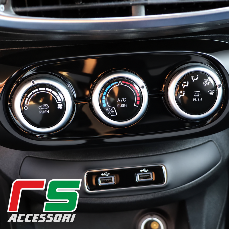 Fiat 500x ADESIVI resinati climatizzatore manuale carbonlook - immagine 3