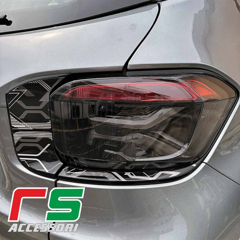 Jeep Avenger adesivi resinati cornici fanali posteriori Decal