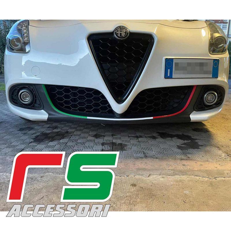 alfa giulietta ADESIVI resinati dam anteriore cover tuning