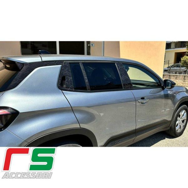 Jeep Avenger adesivi resinati montanti modanature esterne Decal