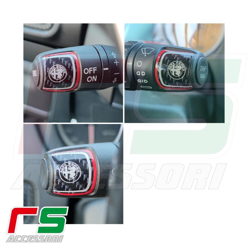 Alfa Giulietta Mito adesivi resinati levette tergicristalli fanali cruise
