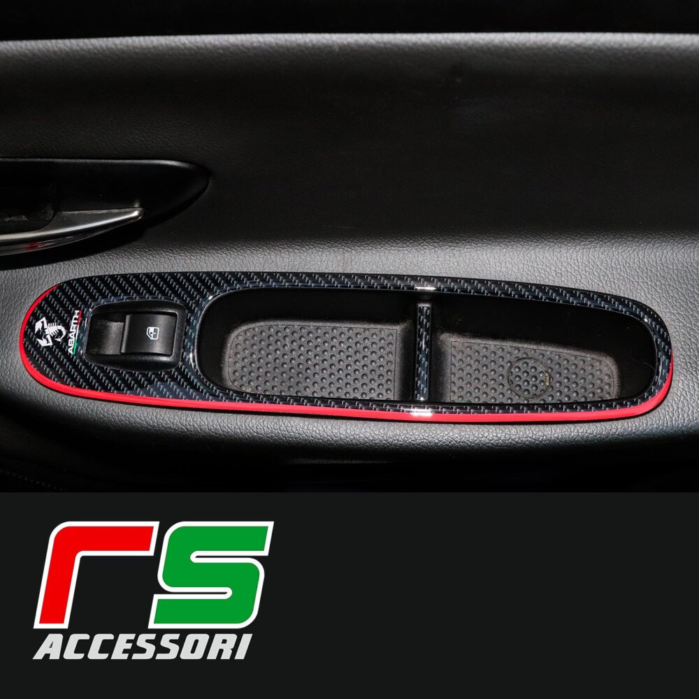 Fiat Grande Punto evo 3 porte adesivi resinati pulsantiera alzacristalli - immagine 3