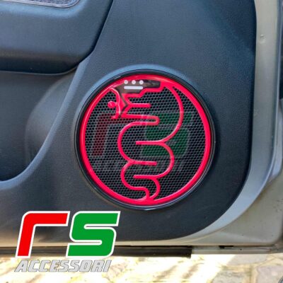 alfa romeo mito resin STICKERS tuning boxes woofer speaker grilles