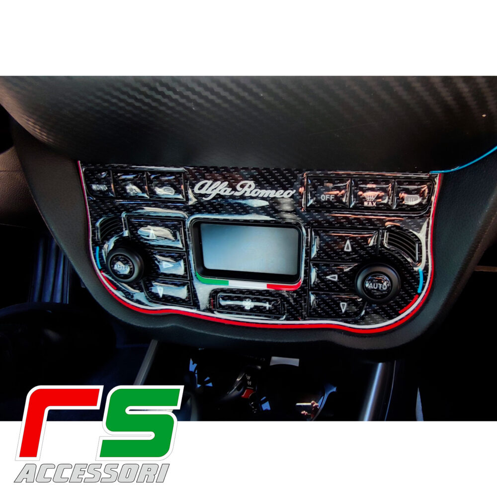 Alfa Mito ADHESIVES Harz-Zweizonen-Klimaanlage Carbonlook  – Bild 2