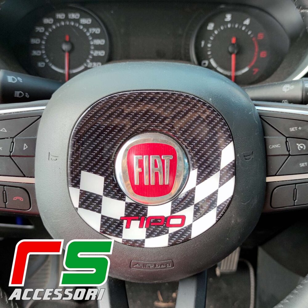 fiat tipo adesivi resinati cover airbag carbonlook tuning