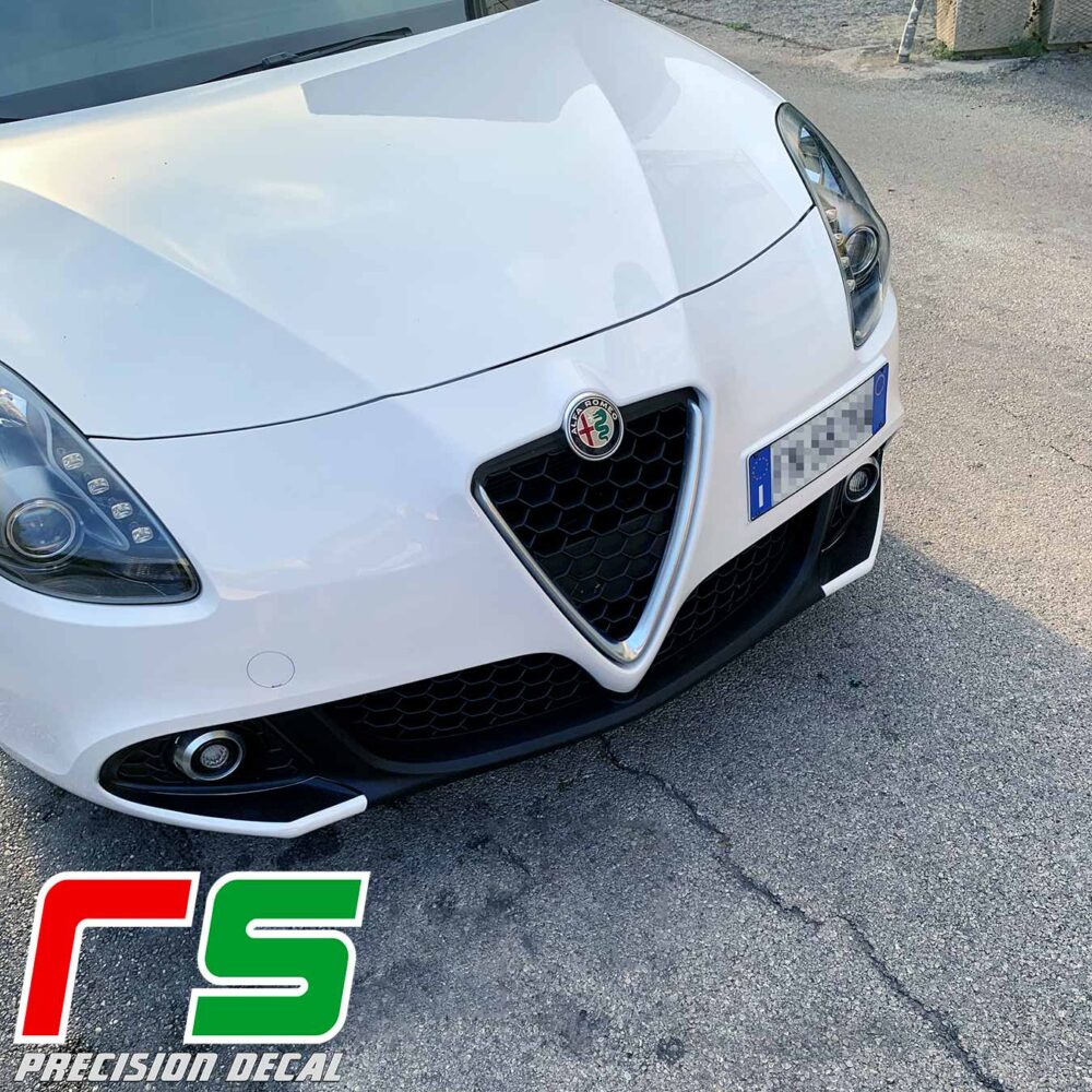 Alfa Romeo Giulietta Decal paraurti inserti baffi carbonlook sticker tuning - immagine 2
