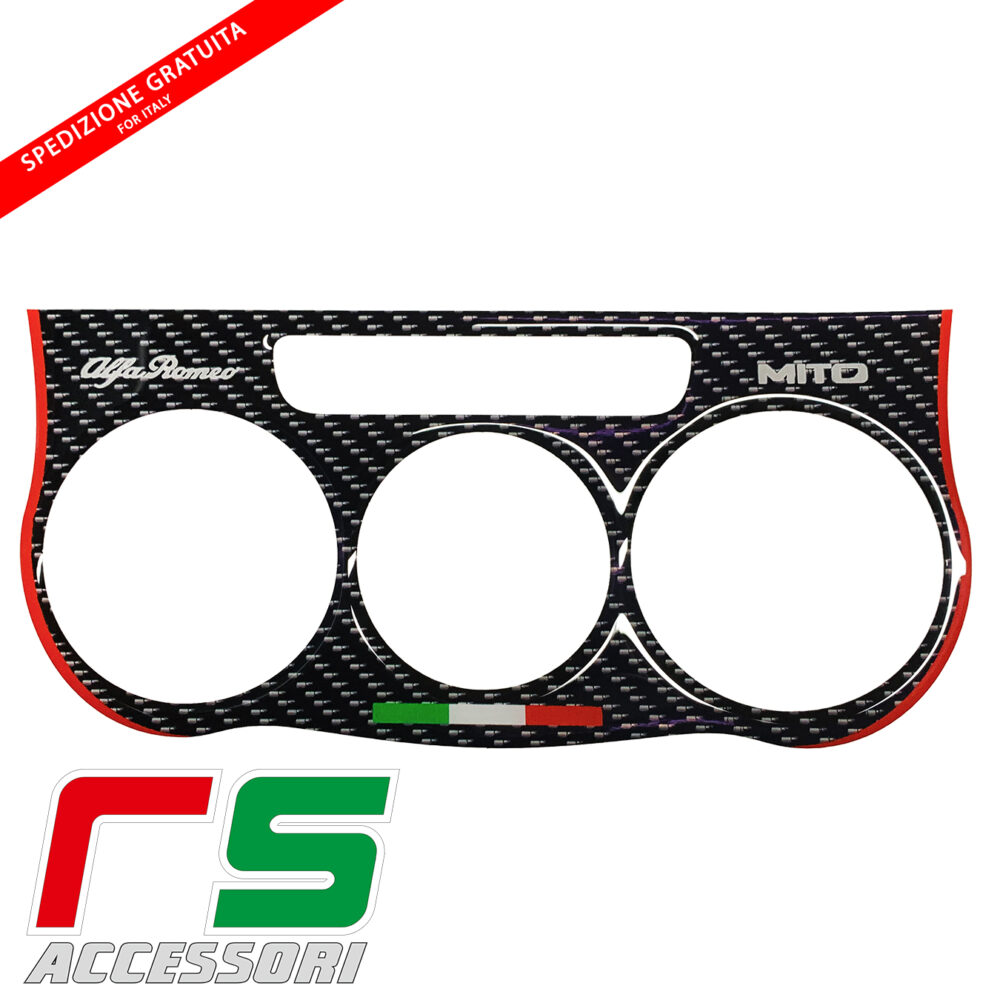 Alfa Mito ADESIVI resinati climatizzatore manuale carbonlook