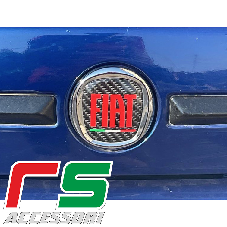 Fiat 500 ADESIVI kit loghi fregio resinati