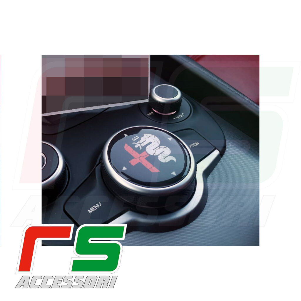 Alfa Romeo Giulia RESIN stickers tunnel selector 